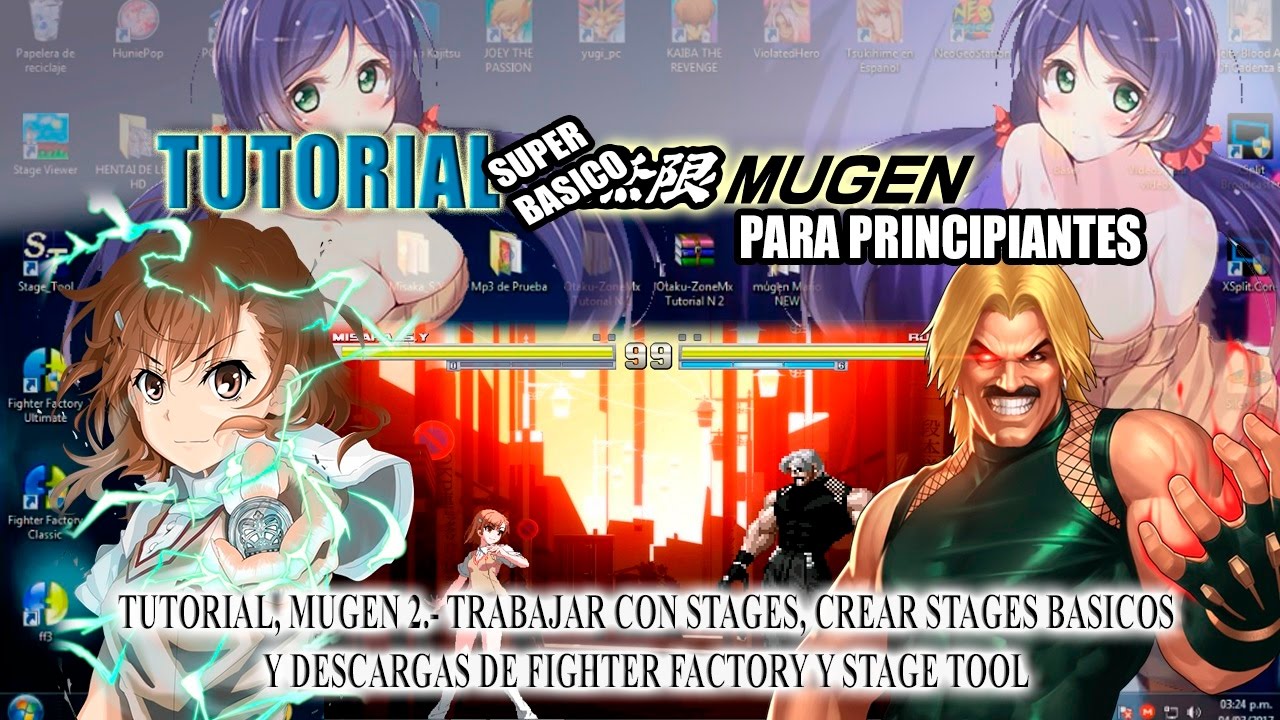 Tutorial, MUGEN 002. Trabajar con y crear STAGES básicos y