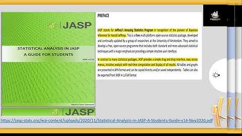 Statistical Tool- JASP Interface