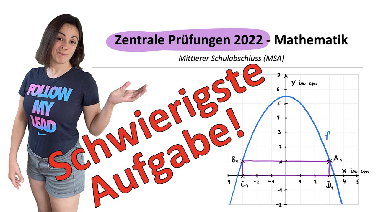 Zp 10 Nrw 2022 Mathe Lösungen 🚀🚀🚀 ZP 10 Mathe 2022 Schwierigste Aufgabe | Abschlussprüfung Mathe