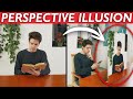 3d picture perspective illusion  vfx trick