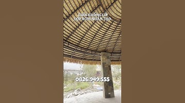 Chòi khổng lồ lợp mái Rơm nhân tạo tại huyện Quốc Oai - TP Hà Nội #shortsfeed #chòi_đẹp