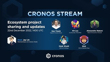 Cronos Stream Ep. 2 (Ft. Cronos Labs, D.G.Pals, Transak, CroSwap, Bubble Maps)
