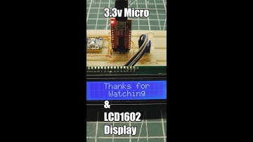 Using a 5 Volt LCD1602 Display with 3.3 Volt Microcontrollers  #Shorts