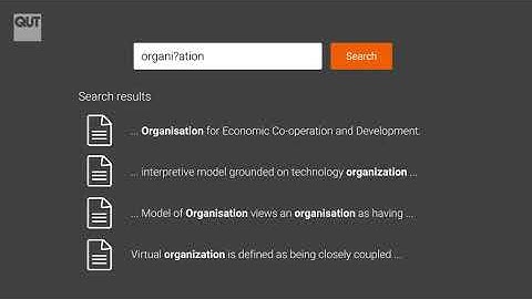 Wildcards and truncation
