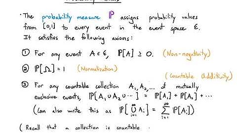 Probability Video 1.2: Foundations - Probability Axioms