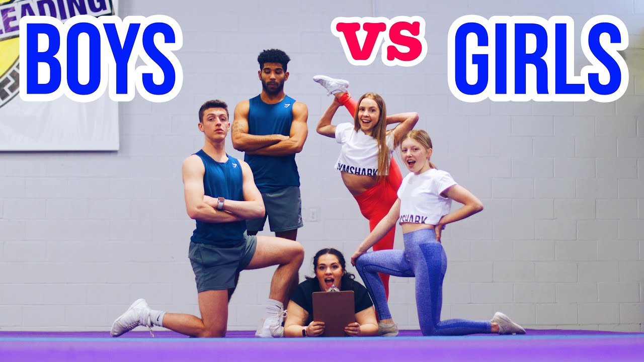 ⁣BOYS vs GIRLS Extreme Cheer & Gymnastics Challenge!