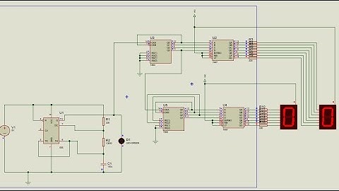 Seconds clock - 59 seconds in proteus
