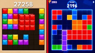 Block Blast Puzzle 🧩 VS Block Puzzle ✨ Satisfying Mobile Gameplay 📱🔥 screenshot 2