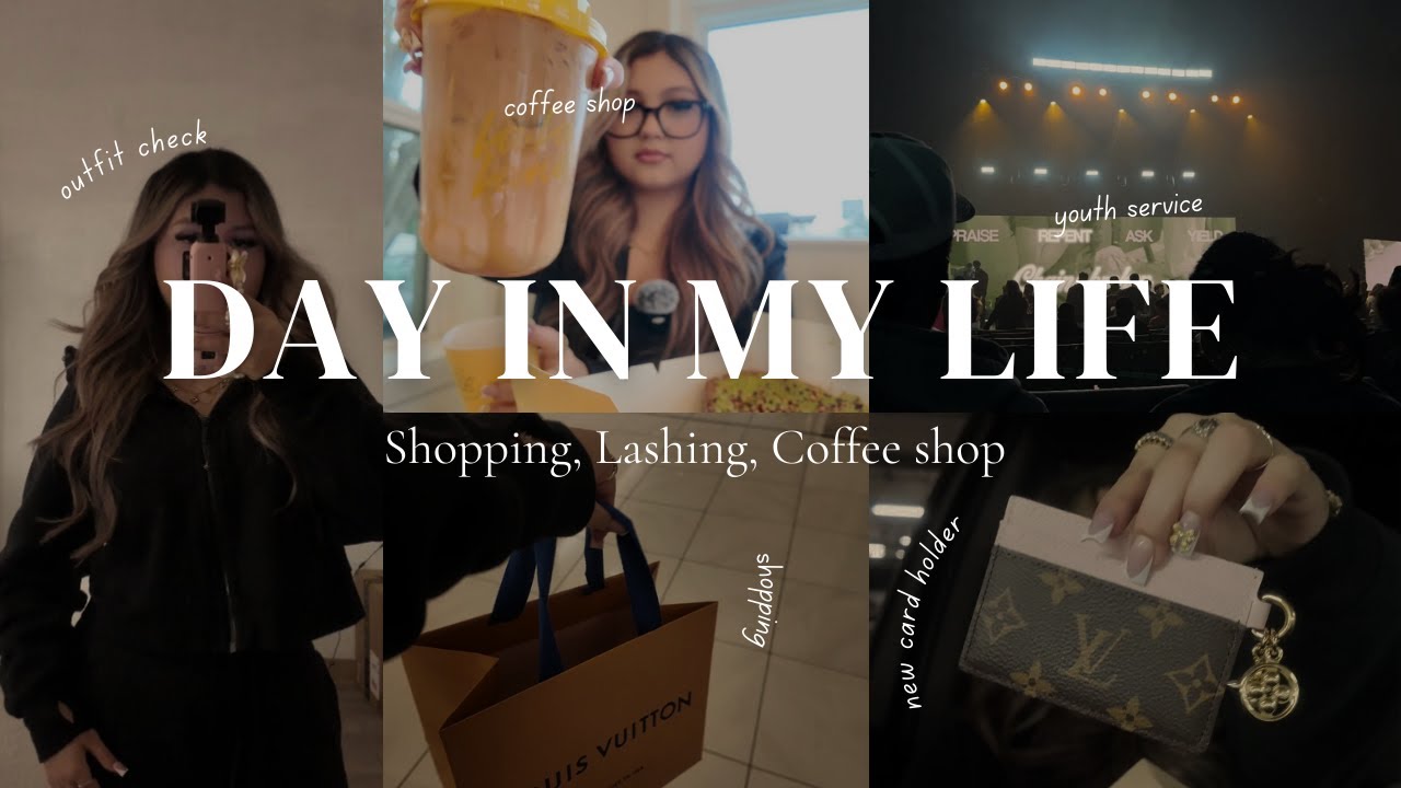 Day in my life | Shopping | Coffee shop | Lashing