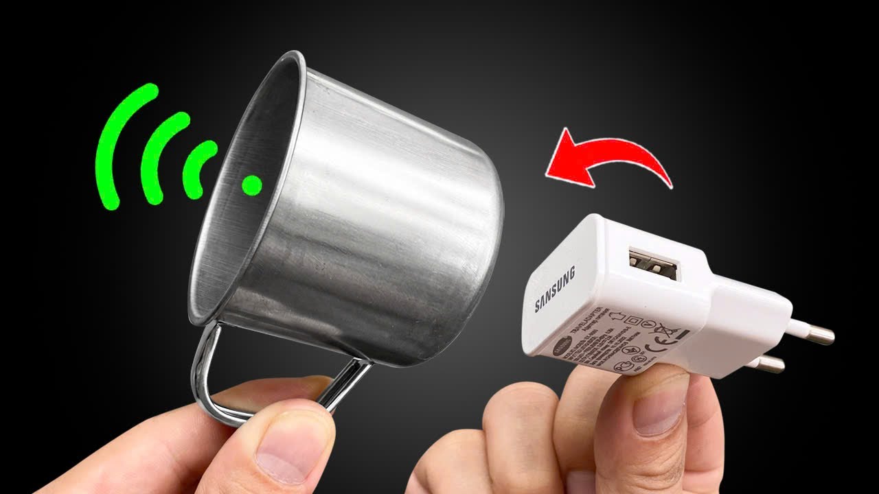 Интернет не нужен! Положите зарядное устройство Samsung в чашку из нержавеющей стали и наслаждайте..