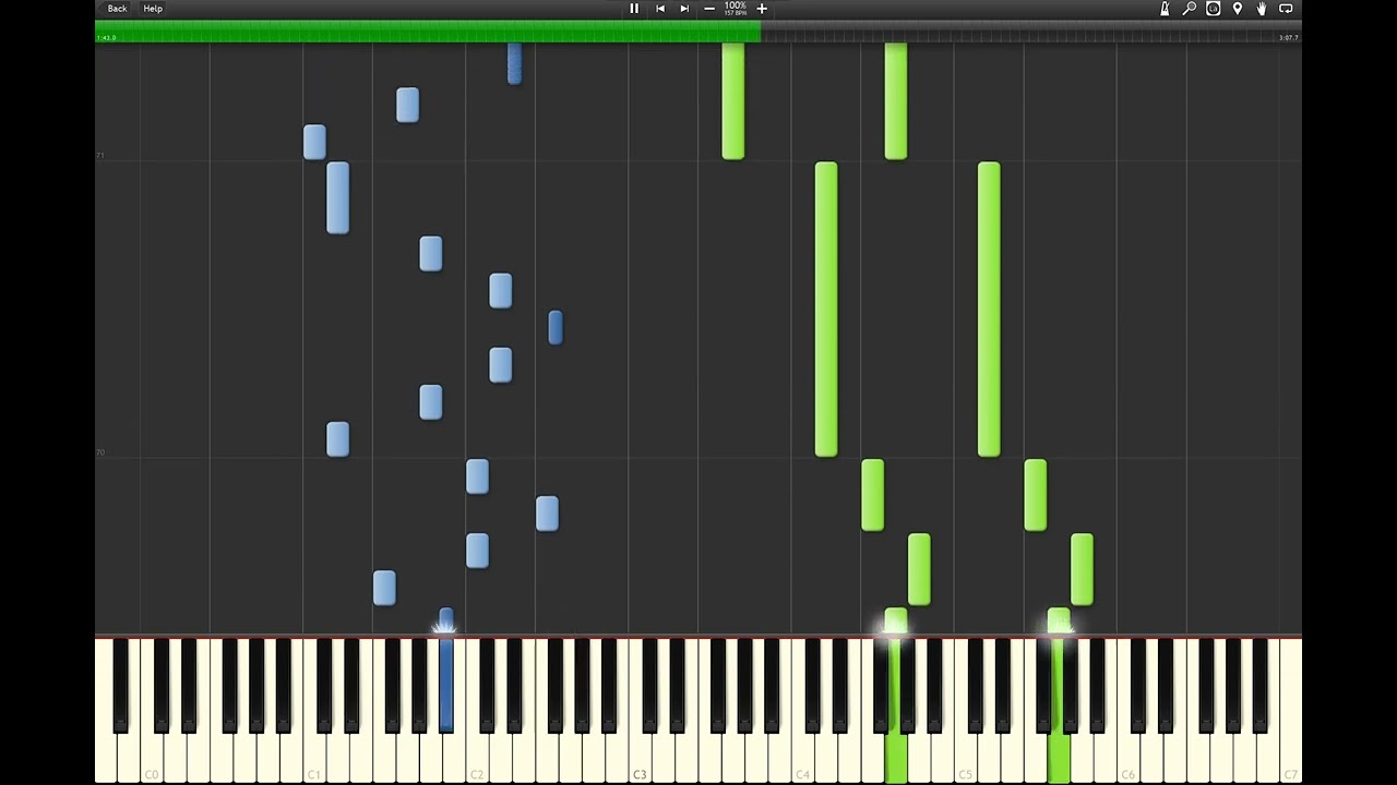 【東方ピアノ】月まで届け、不死の煙(まらしぃさん)