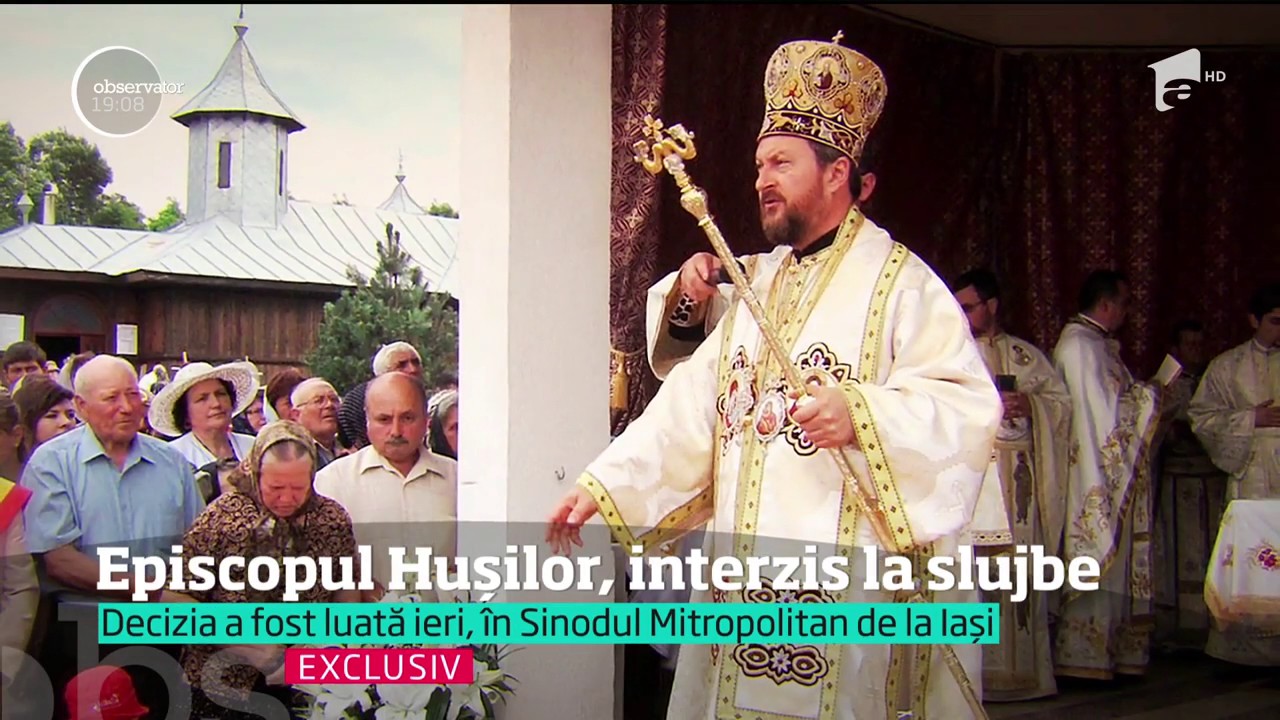Episcopul de Huşi, implicat într-un scandal sexual, a plecat din România, în concediu