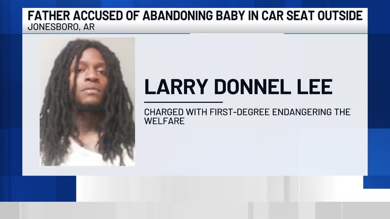 Father accused of abandoning baby in car seat outside home - YouTube