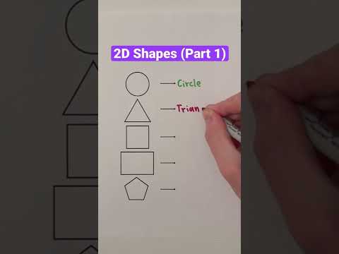 2D Shapes (Part 1) #Shorts #geometry #math #maths #mathematics #education #learning