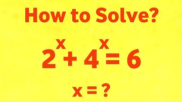 A Very Simple Exponential Equation | How To Solve? | BDLogic
