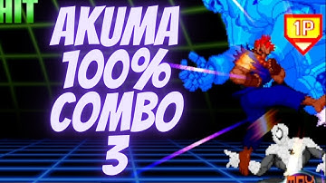 MvC2 - Akuma 100% Combo 1 Meter (Sentinel)