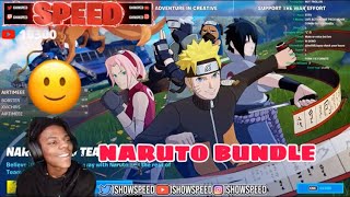 IShowSpeed Reacts To Naruto Skins In Fortnite Item Shop