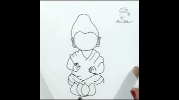 #How to Draw Little Buddha #Lord Buddha #Step by step drawing for beginners