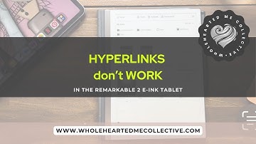 ReMarkable2 Hyperlinks DONT Work in my PDF #notetaking #journaling #remarkable #digitalorganization