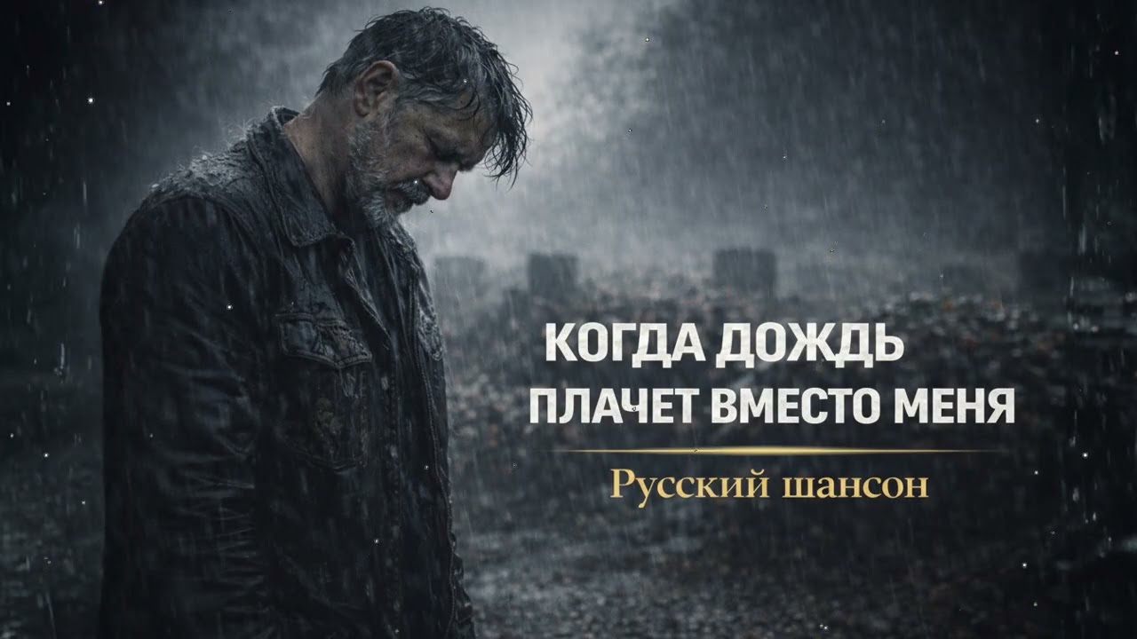 🌧️⚰️ Душевный шансон под дождём – кладбище, одиночество и память сердца