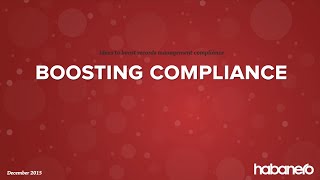 Increasing records management compliance
