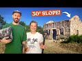 Pouring Concrete Uphill…EASY?! 🏡 Old Stone House Renovation