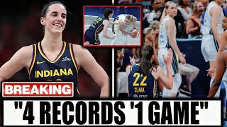 Caitlin Clark BREAKS 4 RECORDS in Showdown vs Paige Bueckers and Dallas Wings!