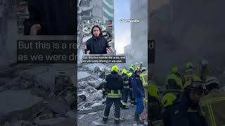 Massive Russian Missile Attack Destroyed Residential Building in Kyiv #warinukraine