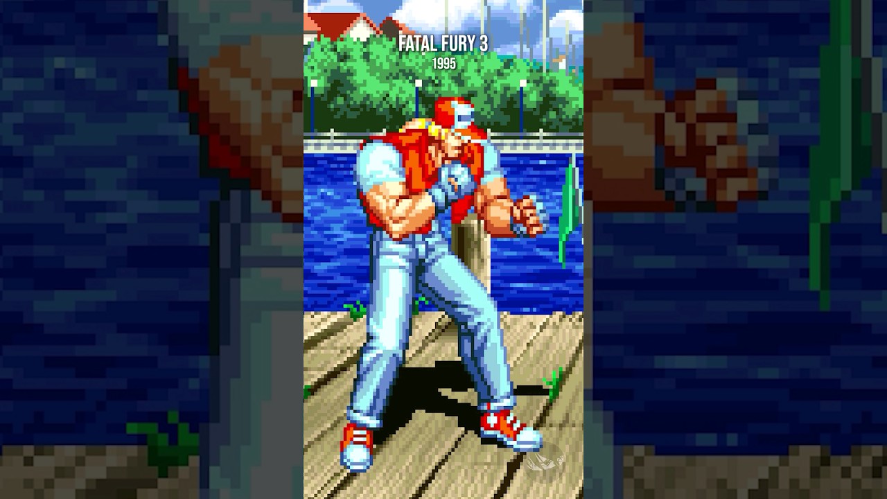 Terry Bogard 2D idle animation evolution
