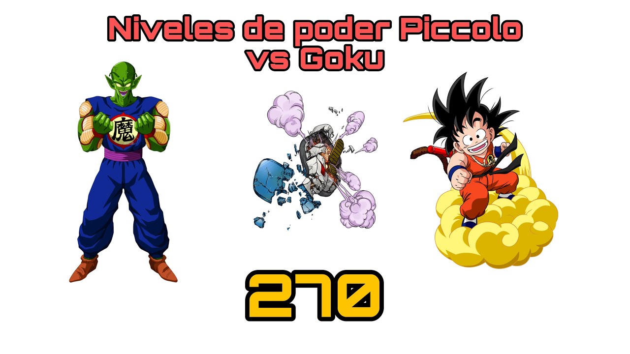 Niveles de poder Piccolo Daimaõ vs Goku Dragon Ball Torneo 22 YouTube