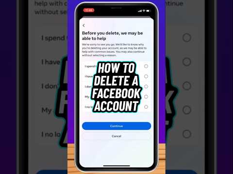 How to Delete A Facebook Account #facebook #facebookaccount #deletefacebook