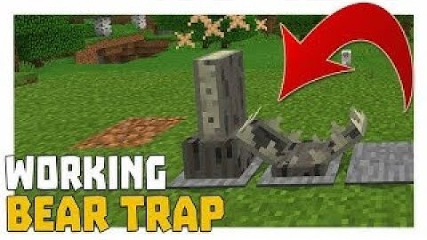How To Build A Working Bear Trap In Minecraft