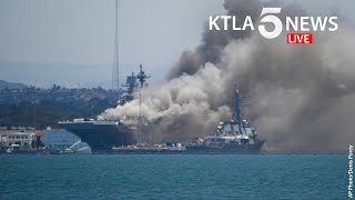 Authorities provide update on Navy ship fire in San Diego; at least 57 injured