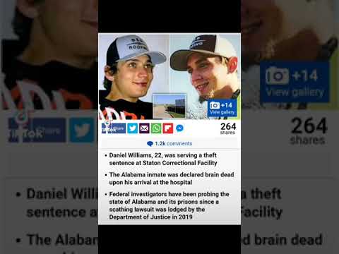 Murder of Daniel Williams at Staton Correctional Facility in Alabama.