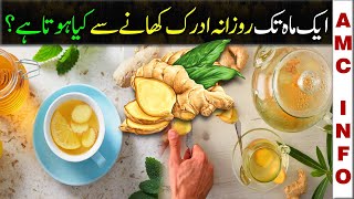 Adrak ke fayde| Ginger Tea Recipe | Health Benefits of Ginger | ادرک کھانے کے فائدے | AMC info