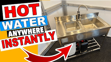 Game Changer for Events & Outdoor Events : Hot + Cold Portable Sink