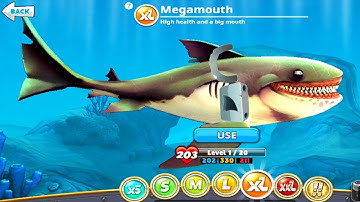 Hungry Shark World - Megamouth Shark Unlocked Bigger, Stronger & Faster - Android Gameplay