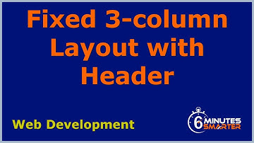 Fixed 3-column Layout with Header