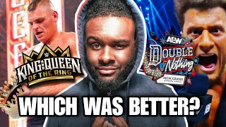 WWE King of The Ring vs AEW Double Or Nothing Review