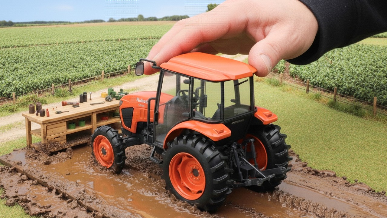 604-012 クボタ 1/24 トラクター Tractor model Kubota Diecast 1:24 Scale Agricultural Machinery M954KQ Alloy