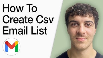 How To Create A Csv Email List To Use With Gmail (Full 2025 Guide)