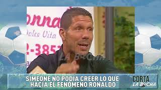 Hacia todo lo dificil facil - Simeone no podia creer lo que hacia el fenomeno Ronaldo