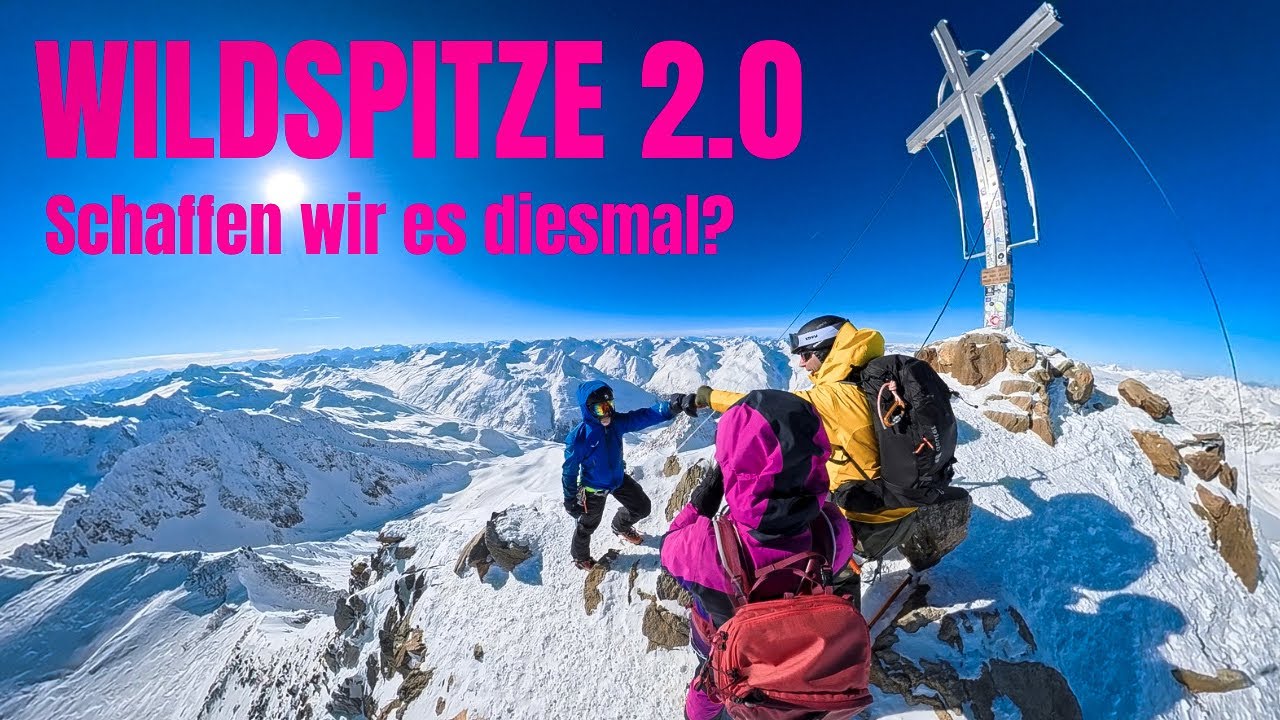 Mega POWDER  Runs & Ski Hochtour auf die WILDSPITZE 🏔️💥 ( trotz Lawinengefahr ?!)