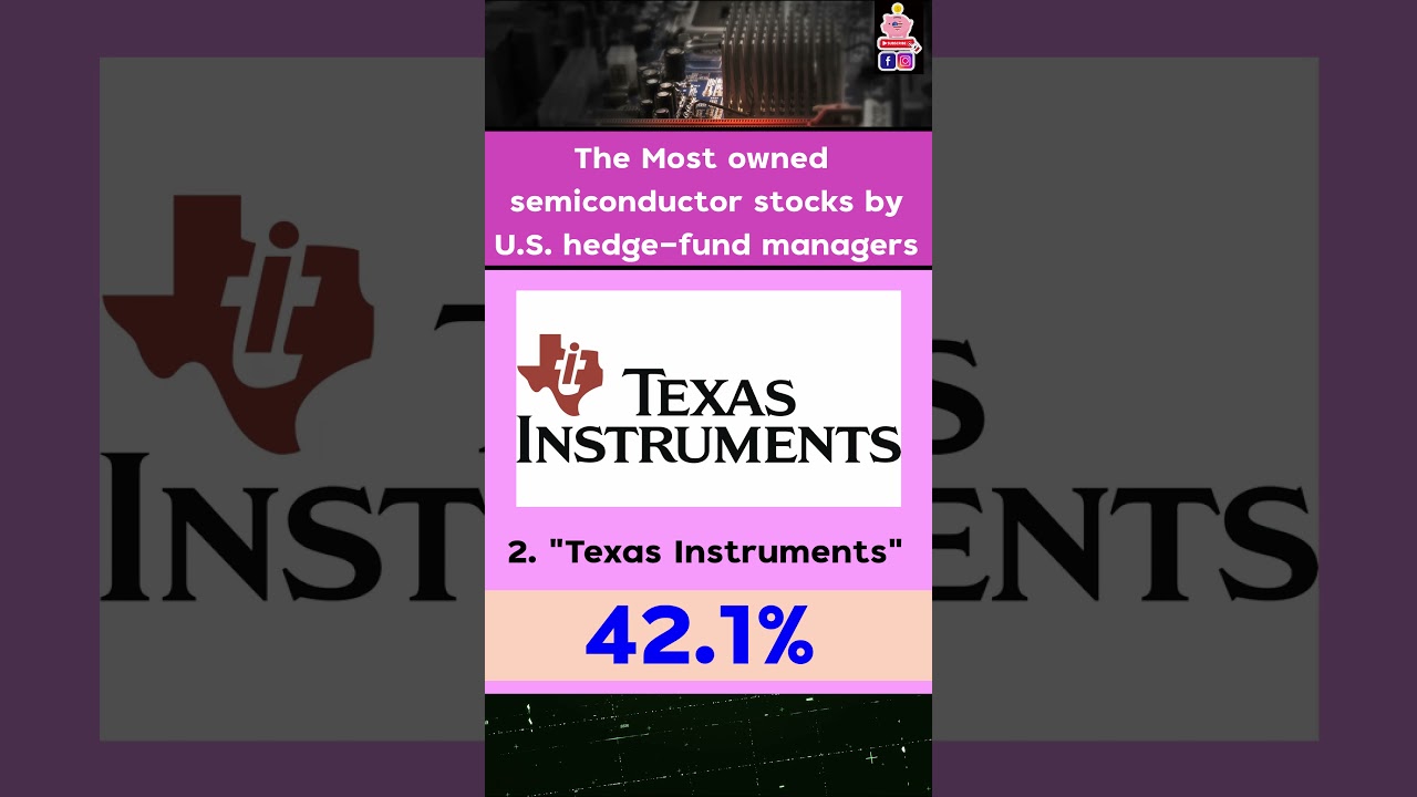 หุ้น"ชิปฯ"ที่ถูกกองทุนต่างๆเข้าซื้อมากที่สุด! Most Owned Semiconductor Stocks by Hedge Fund! #Shorts