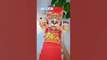 Bao lì xì 3D popup cap cấp Tết Bính Ngọ 2026 #duyenmay #baolixi #baolixi2026