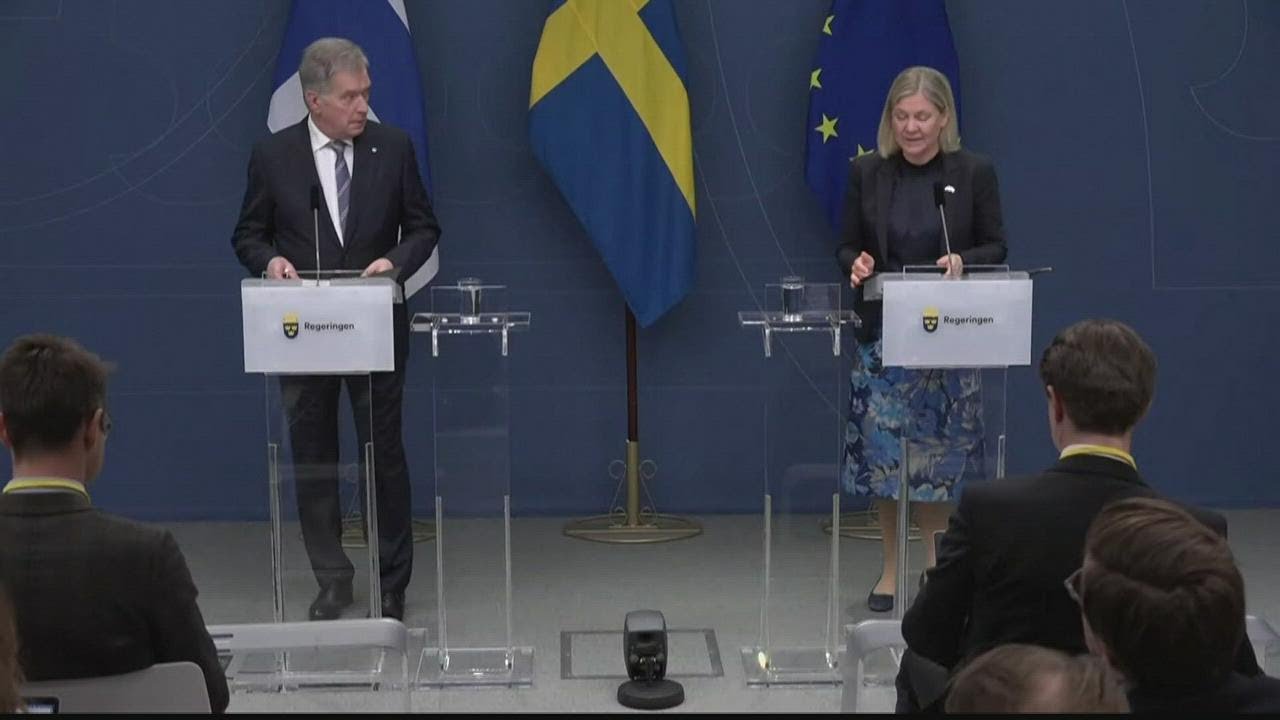 Finland and Sweden apply to join NATO - YouTube