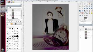 GIMP tutorial - Gloomy poster