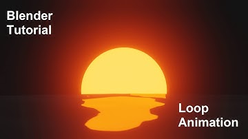 How to make sunset loop animation in blender || step by step tutorial || smart sky
