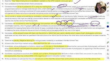 Important Instructions from UPSC EPFO ADMIT CARD 2025