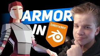 How to make low poly armor - blender 2.93